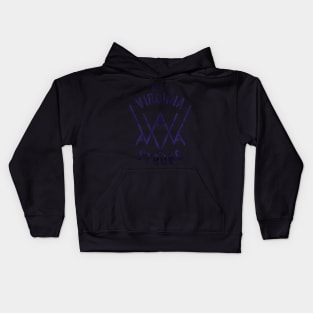 west virginia strong purple Kids Hoodie